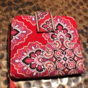 Vera Bradley Red Small (1/2 size) Wallet